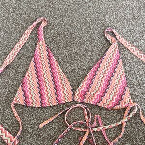 Princess Polly Multicolor Zigzag Bikini Top